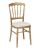 Location de chaise napoleon or avec assise blanche