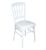 Chaise Napoleon recyclable blanche - assise blanche