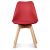 Location chaise scandinave rouge