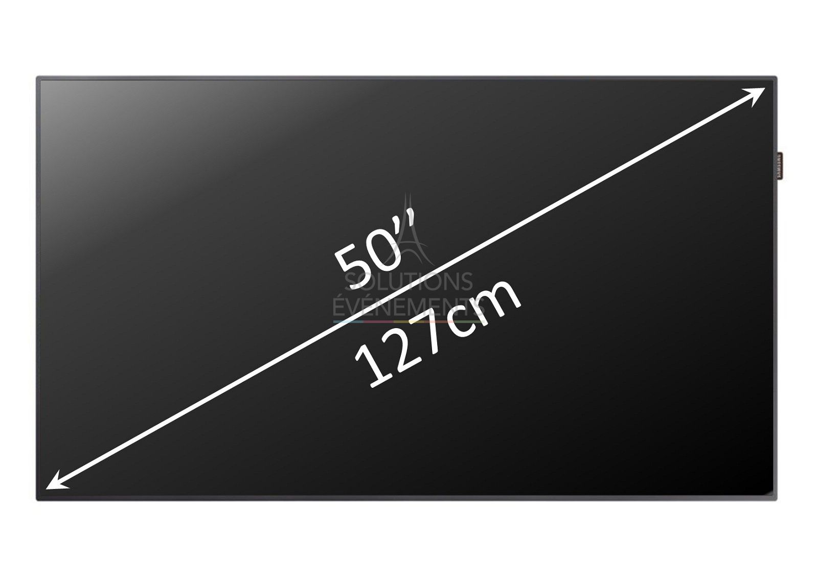 Location d'ecran plat 127cm Samsung QM50R-B. Moniteur professionnel