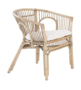 Location de fauteuil style rotin et bambou