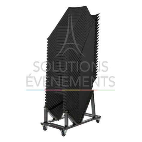 Location pack de chaises hautes design noires éco-responsables
