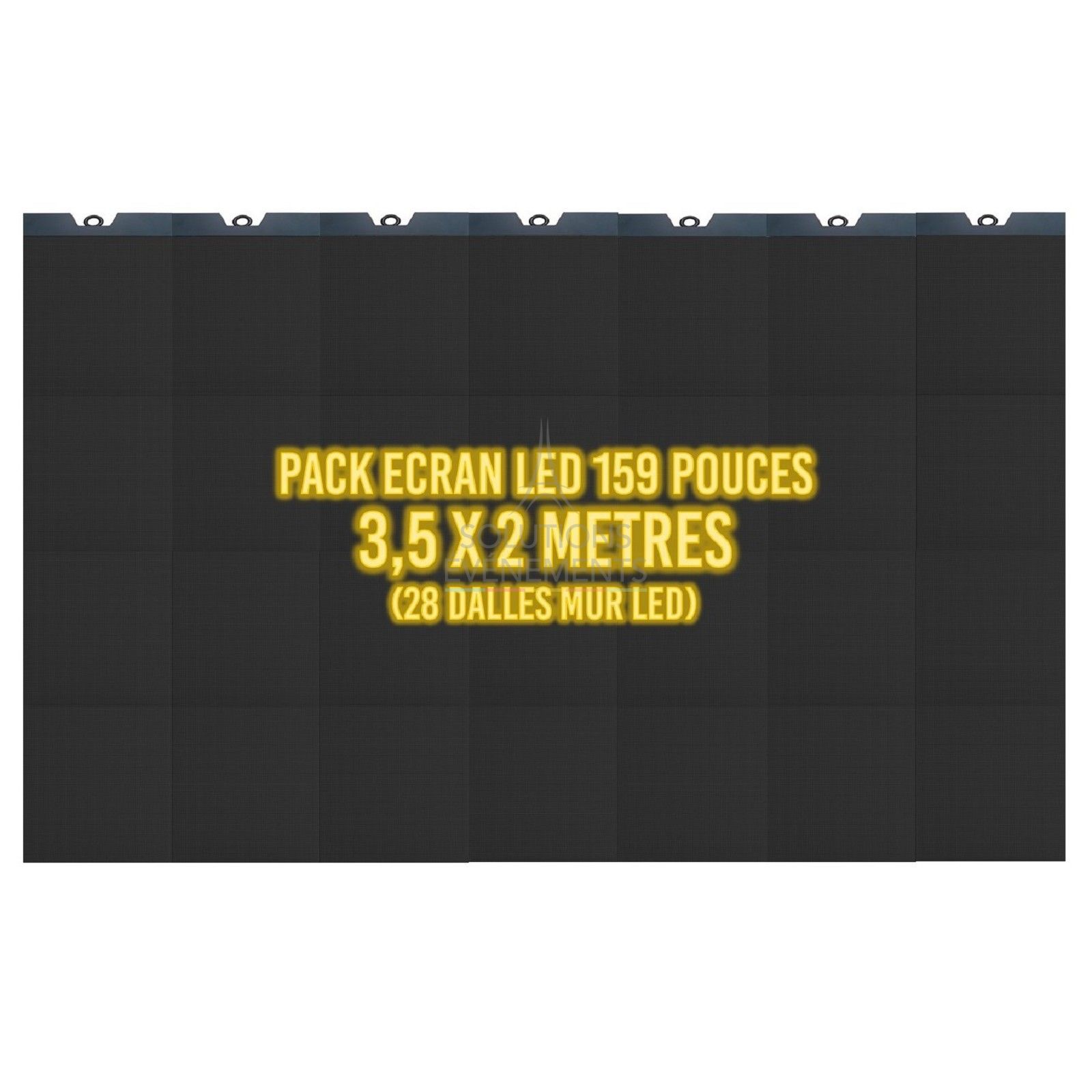 Location Ecran video de 3,5x2 metres avec 28 dalles led pitch 3.9mm