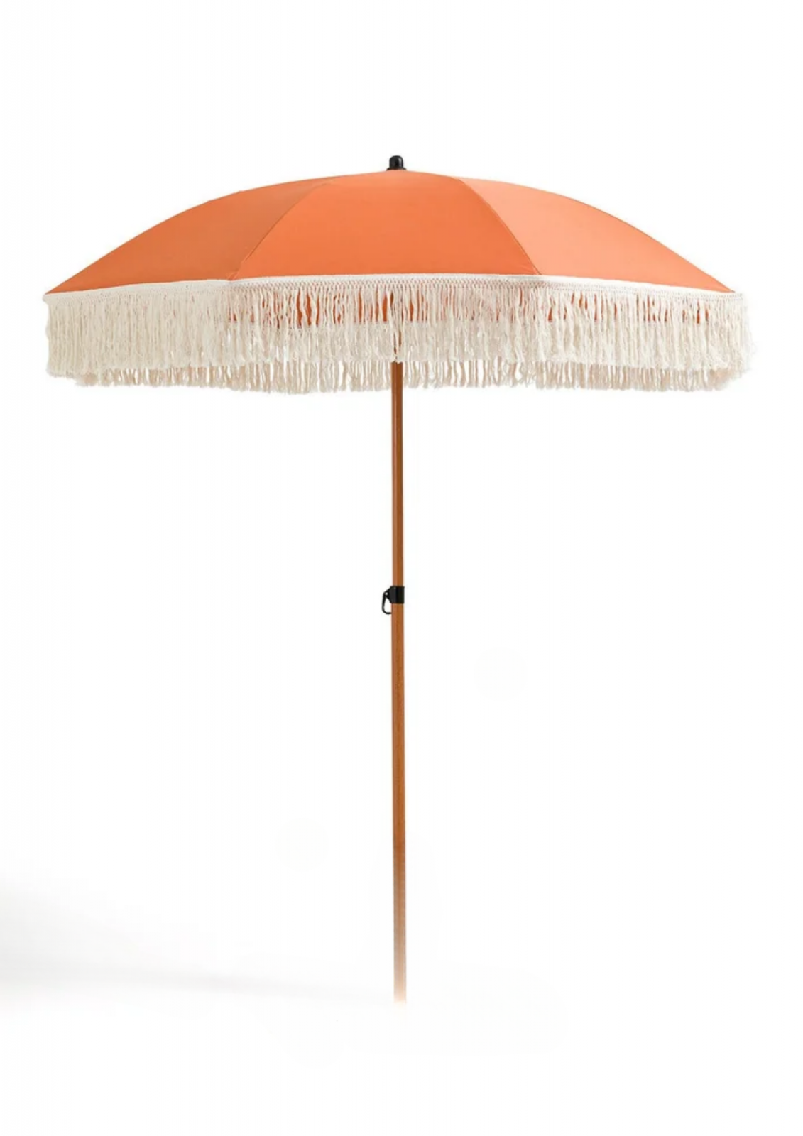 Location parasol orange à franges