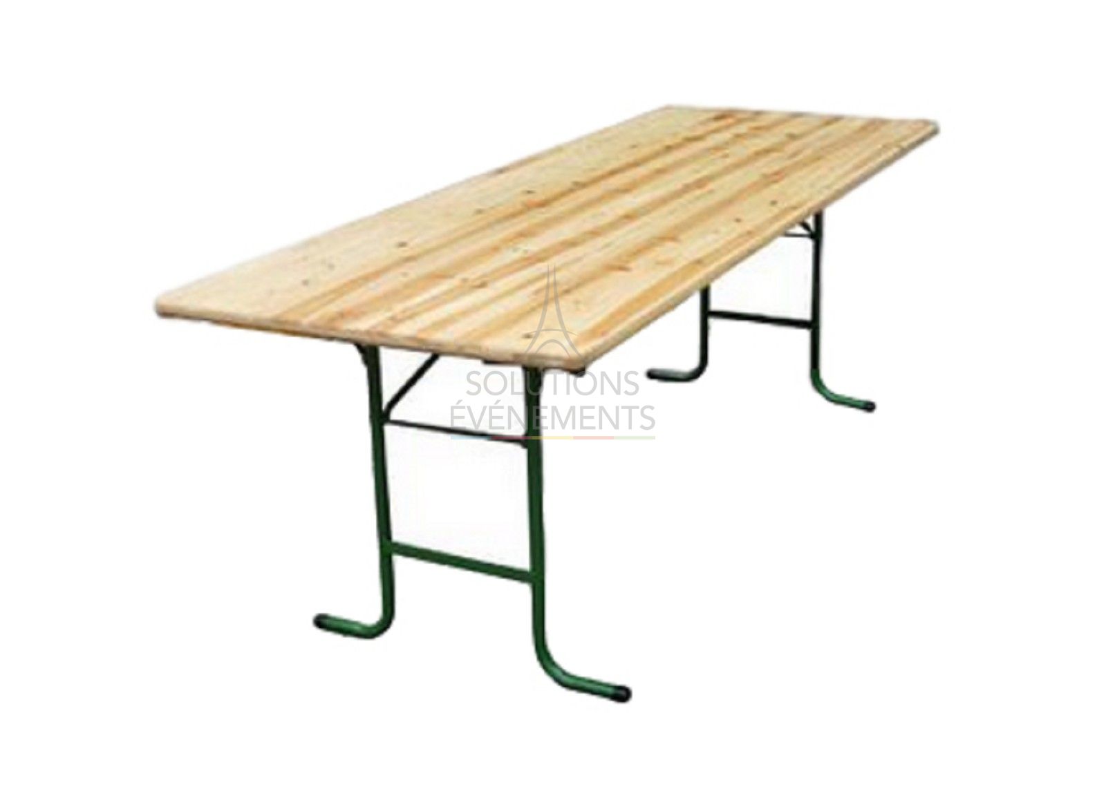 Location de table banquet rectangulaire en bois
