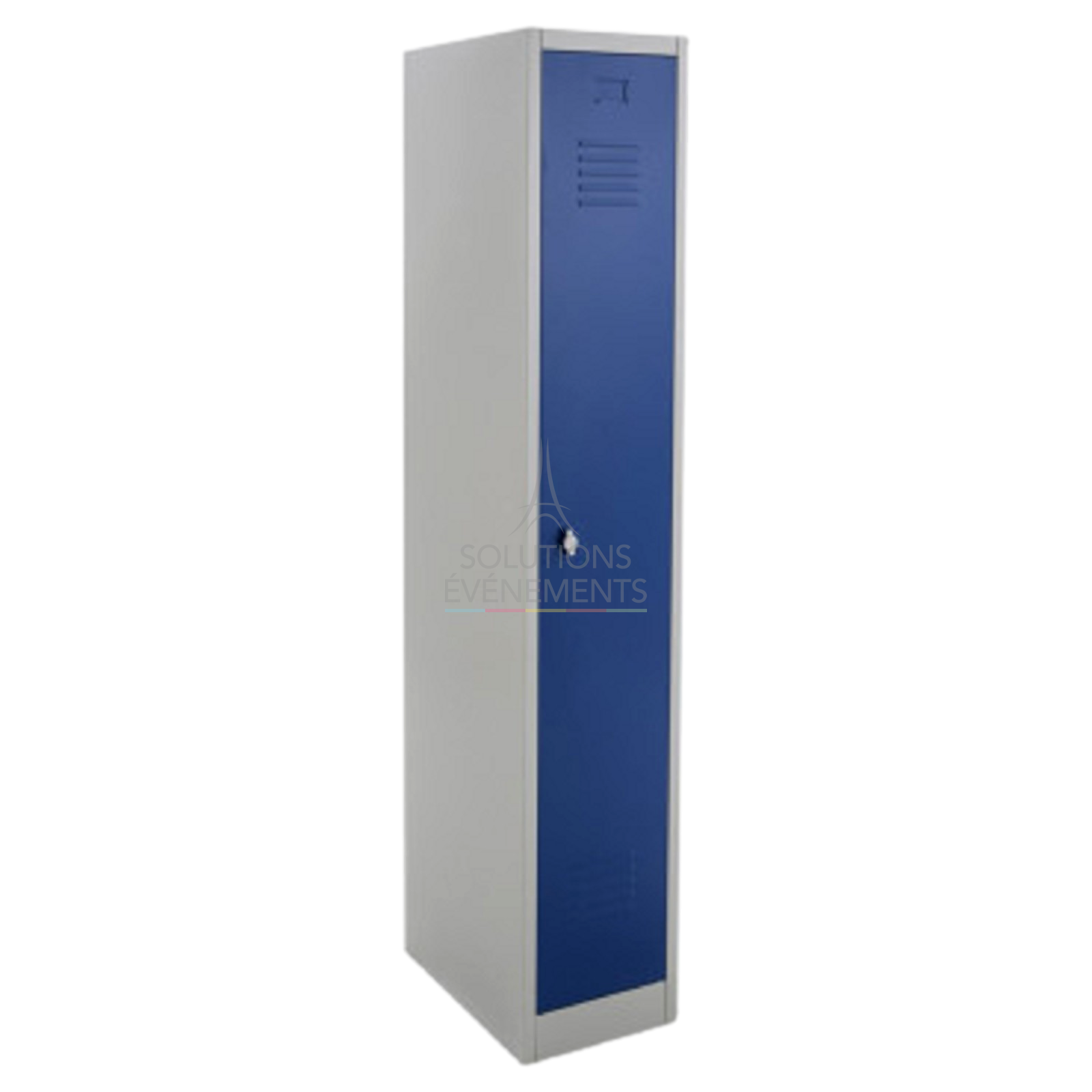 Locker rental with large blue door