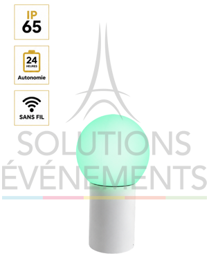 Alcor light ball rental with white cover