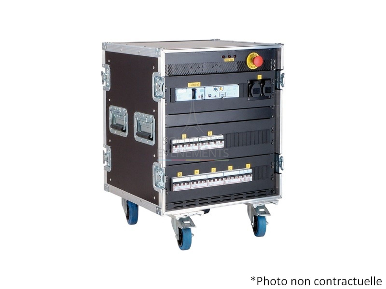 Rental of Cabinet 63A THREE PHASE outputs 12 PC16 - 3 32 mono - 2 '