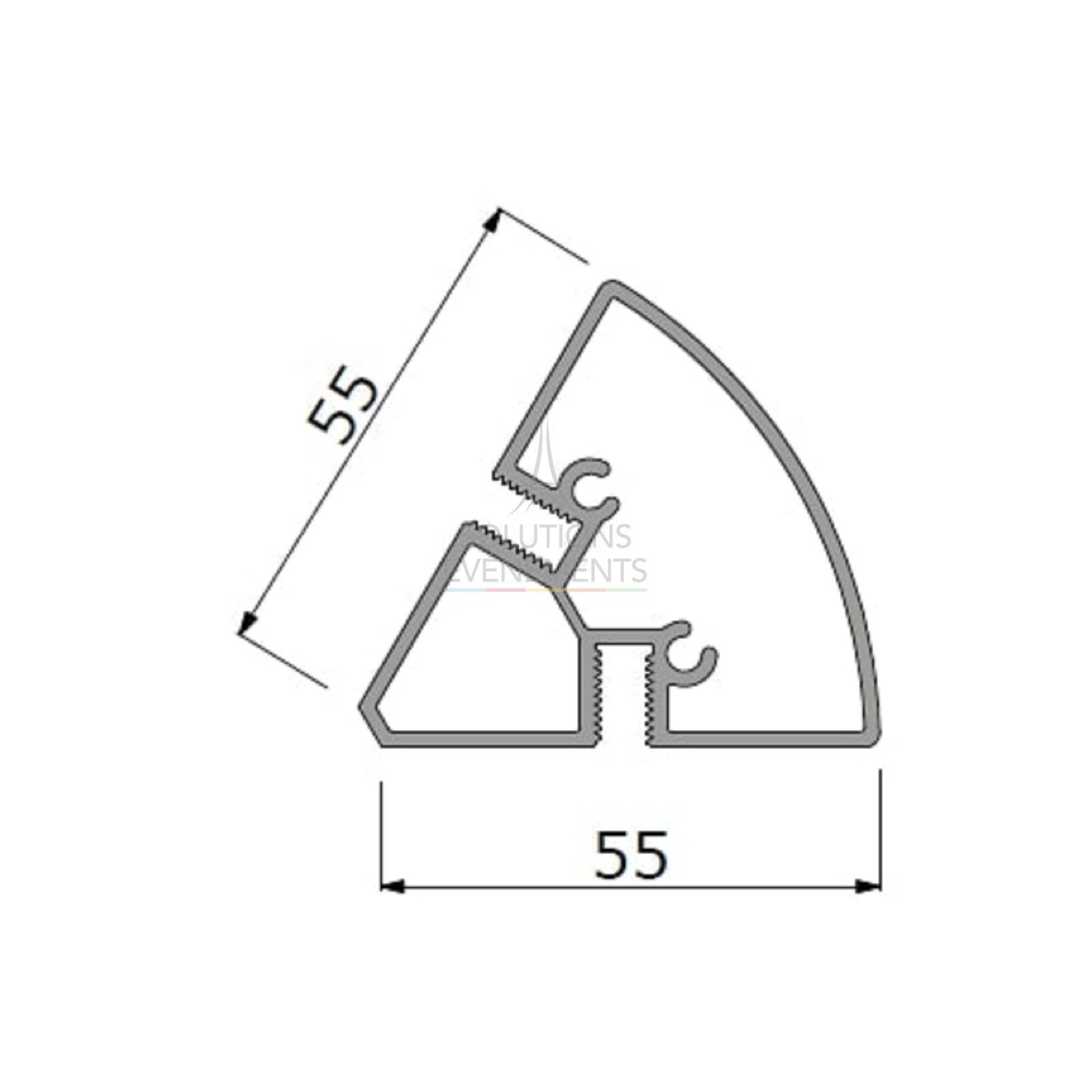 ALUVISION C120 Corner A1 profile 2480mm - Visuel 2