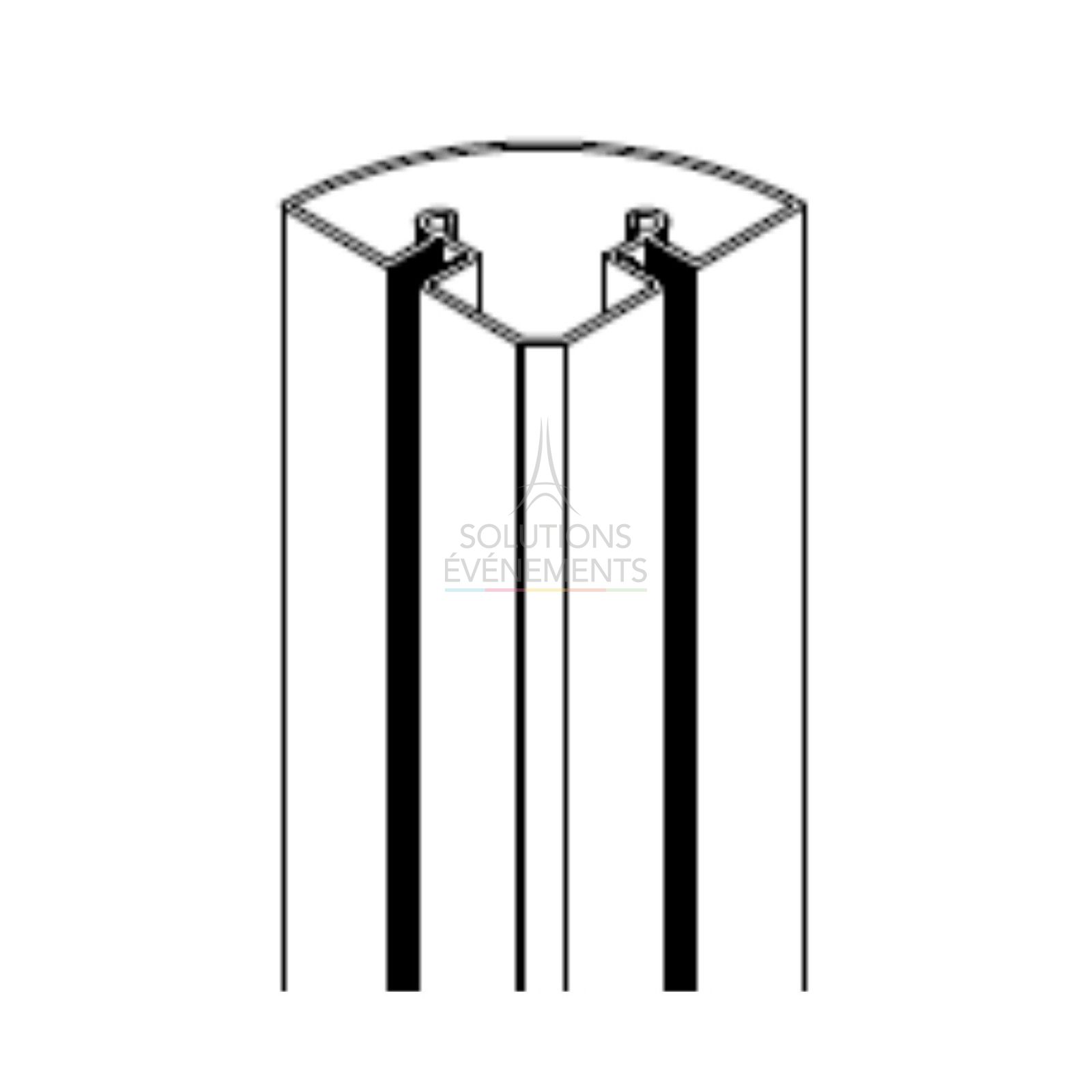 Location de raccord d'angle pour stand modulaire