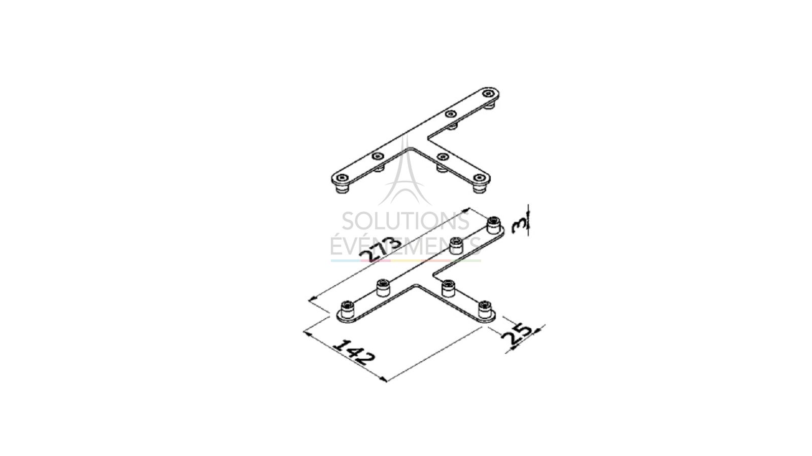 Modular stand connector rental