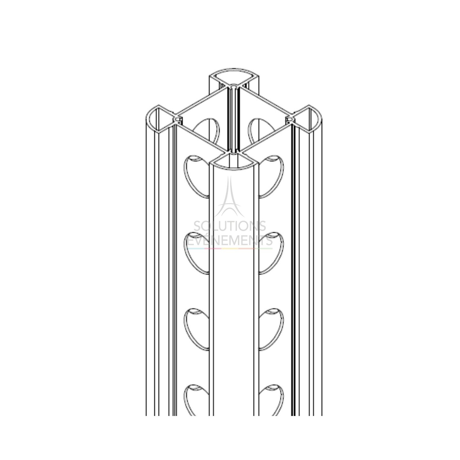 Location de raccord d'angle pour stand modulaire