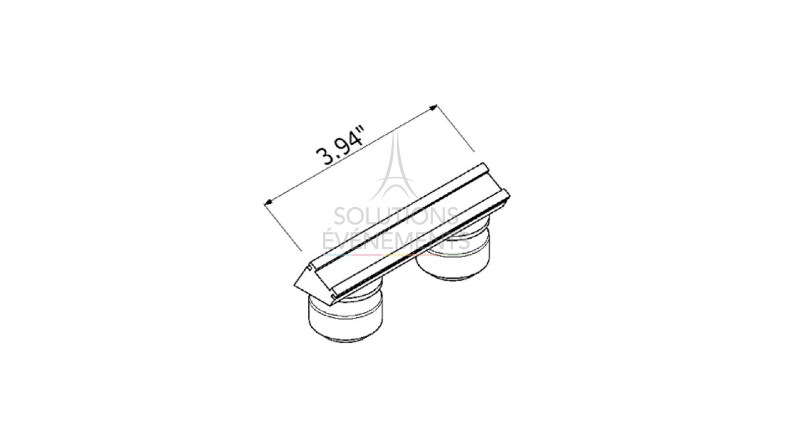 Location de fixation spot pour stand modulaire