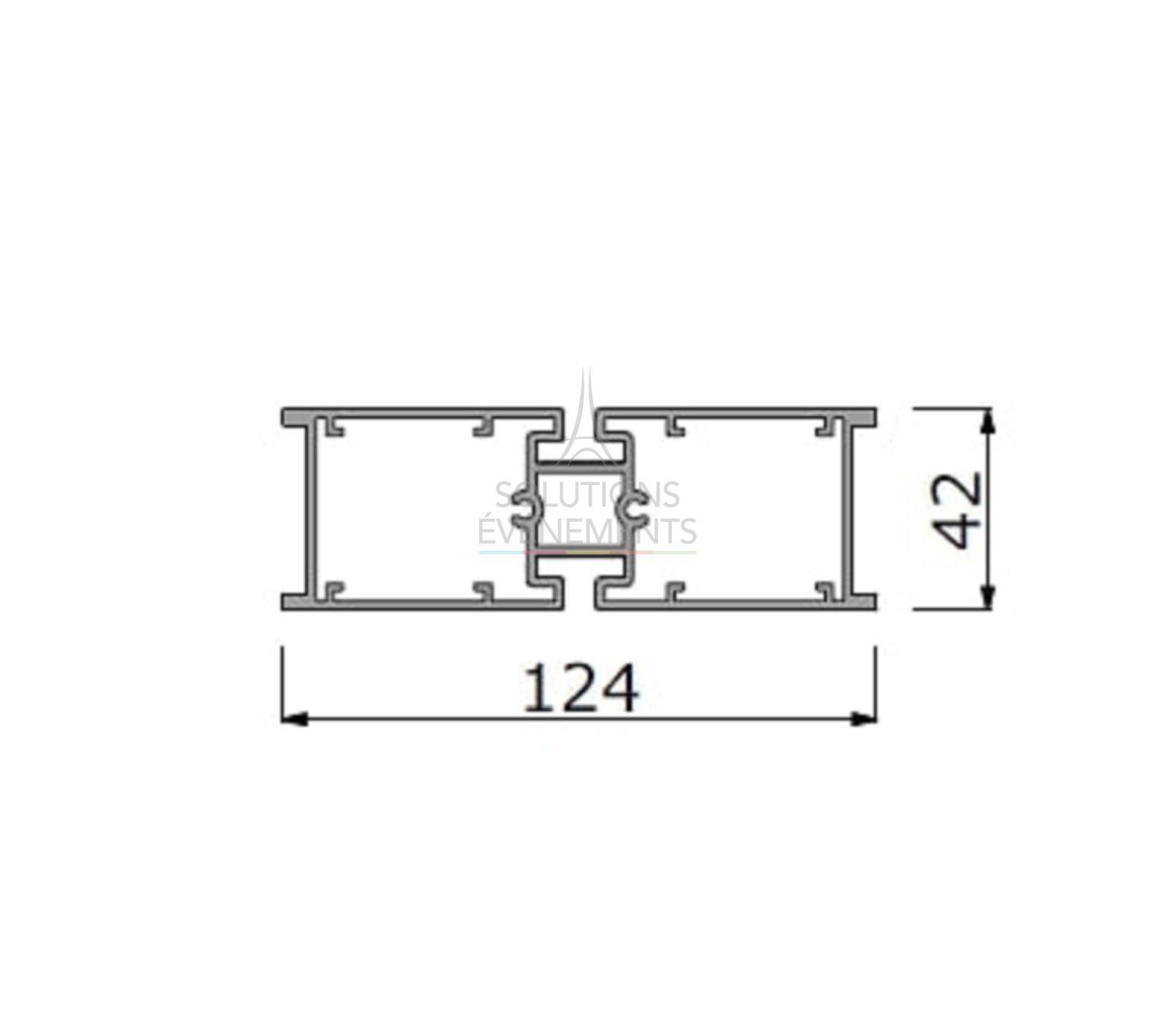 ALUVISION Extend A1 profile 2232mm - Visual 2