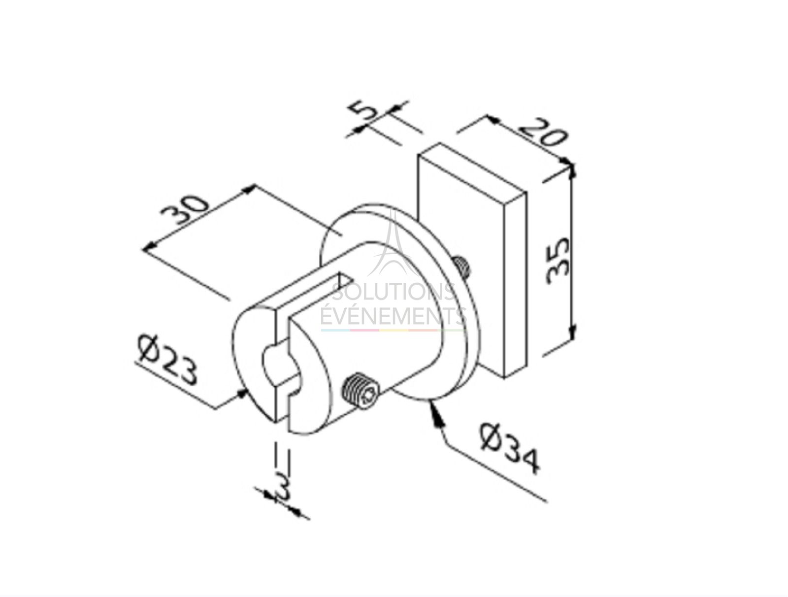 Location de connecteur pour stand modulaire