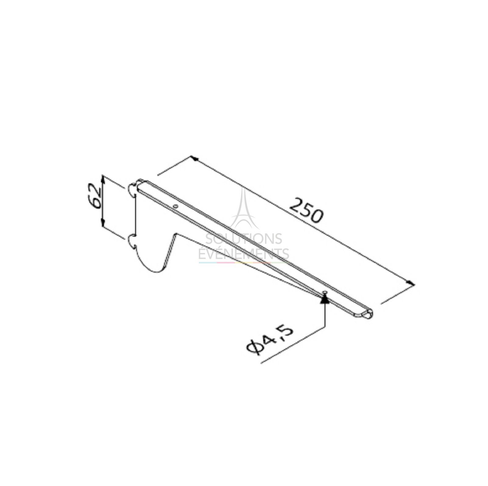 Location support étagere pour structure modulaire