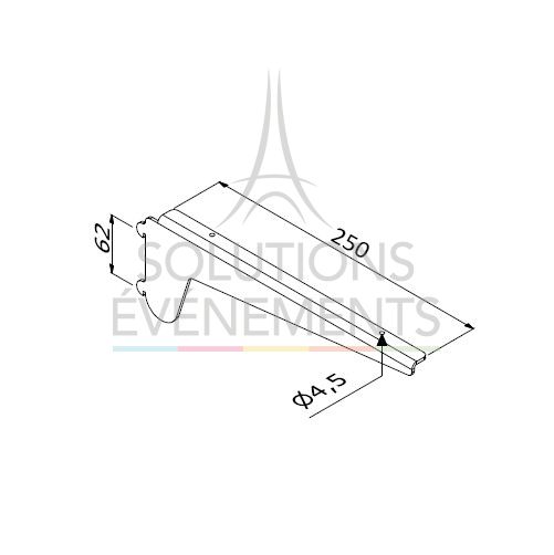 Location support étagere pour structure modulaire