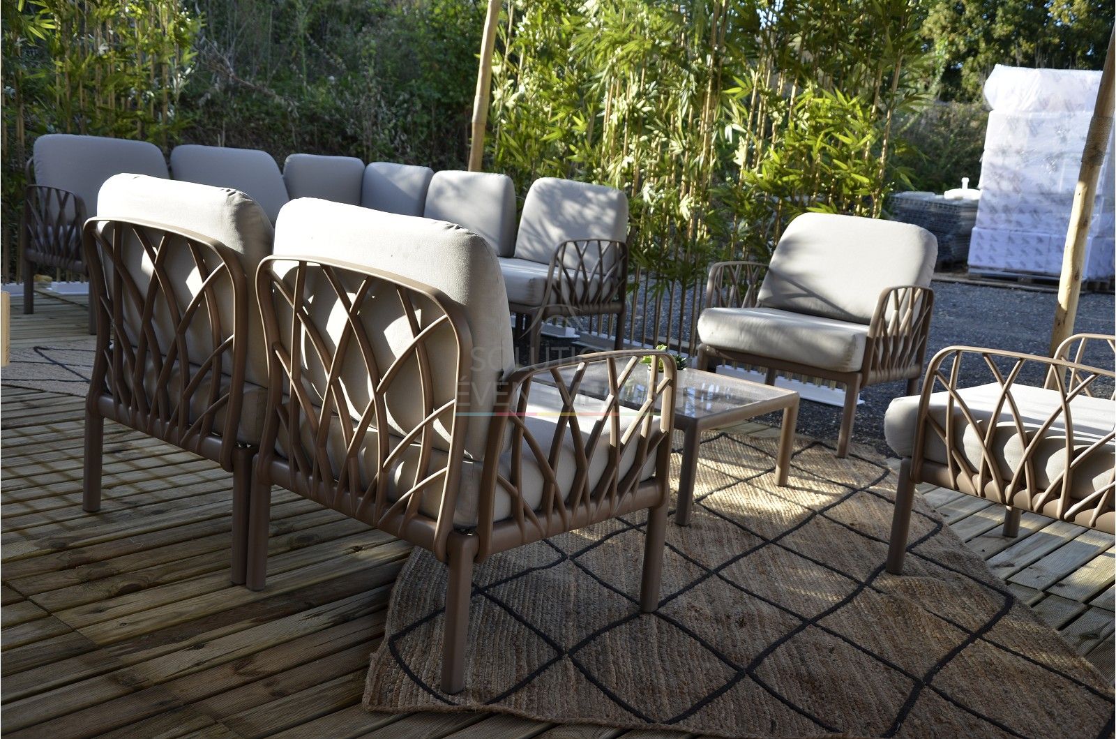 Antibes 2-seater sofa - coffee - Visual 4