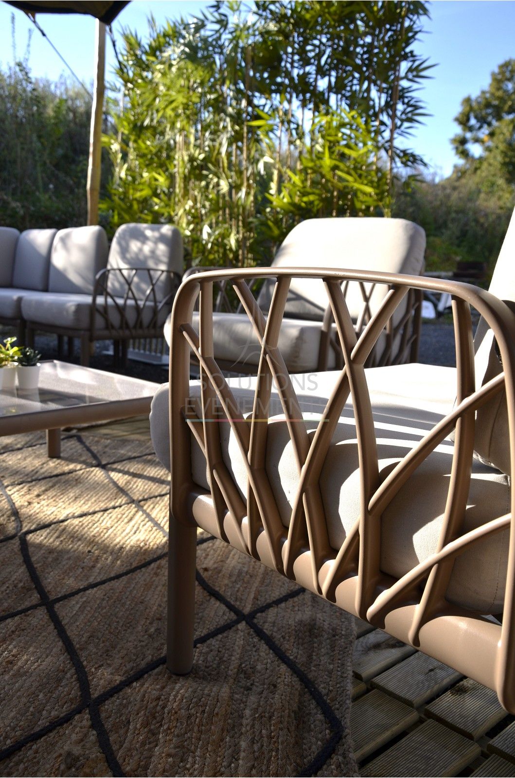 Antibes armchair - coffee - Visual 5