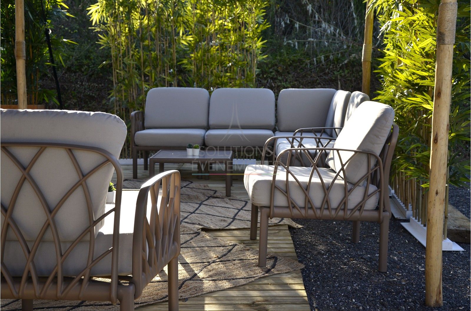 Antibes corner sofa - coffee - Visual 4