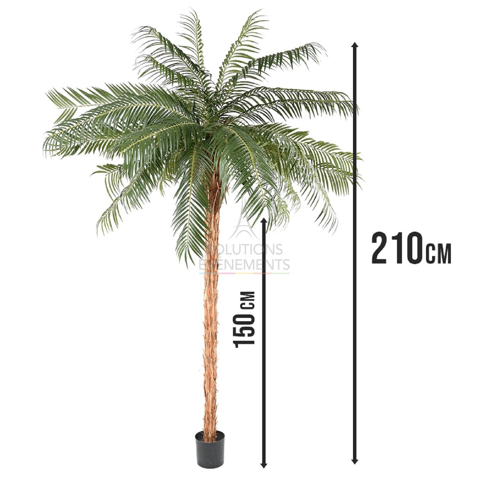 Decorative artificial palm tree rental - 210cm
