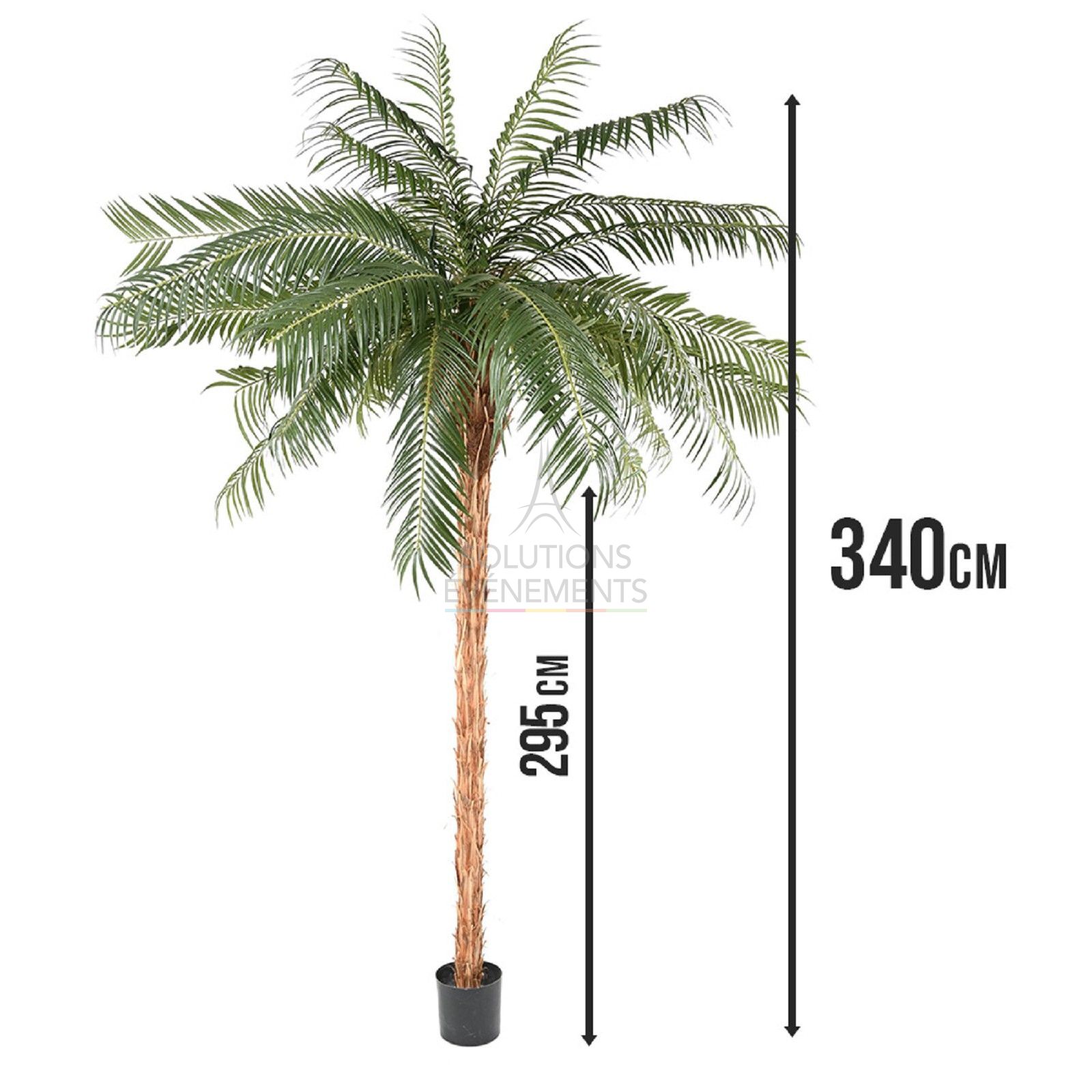 Decorative artificial palm tree rental - 340cm