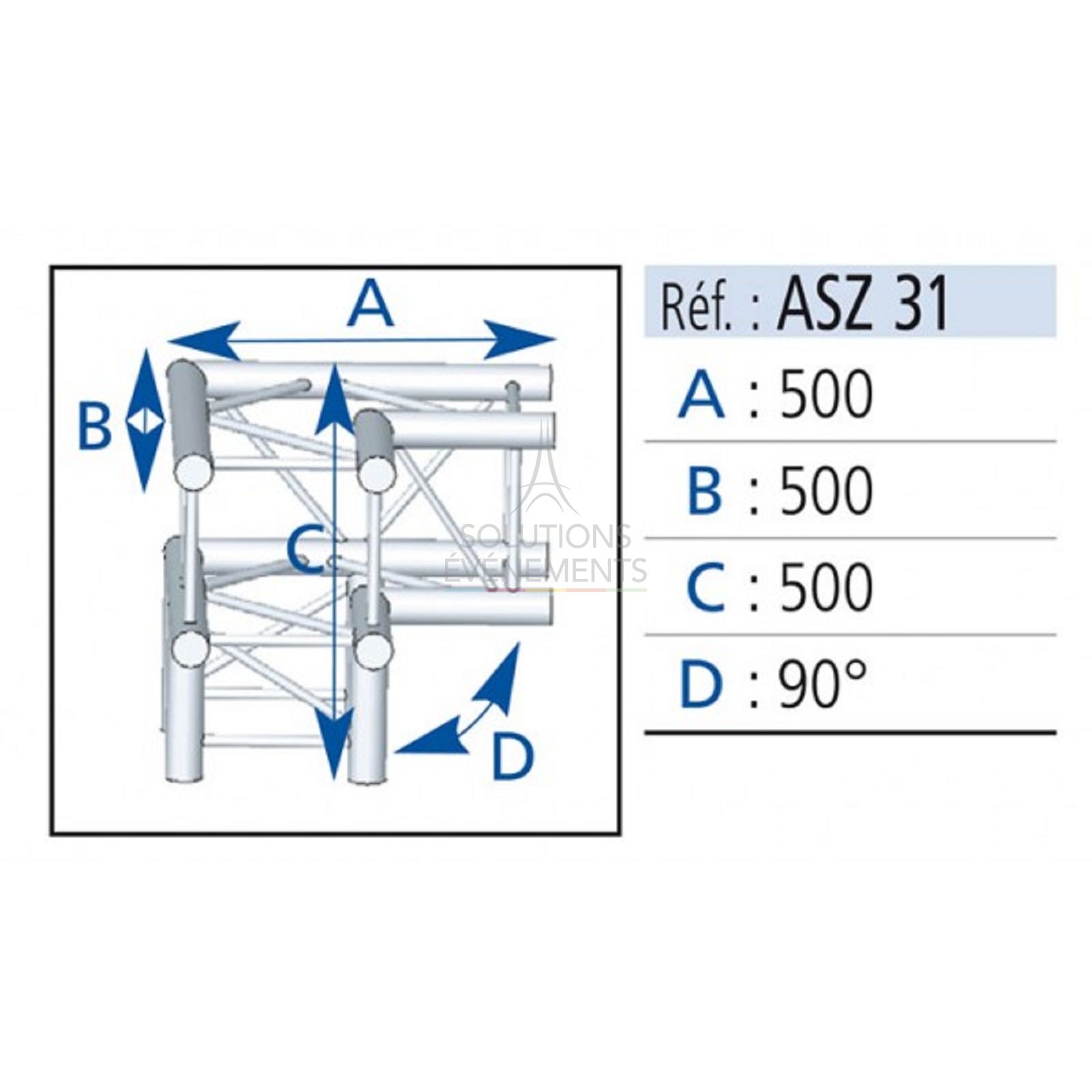 Location de Structure Carré