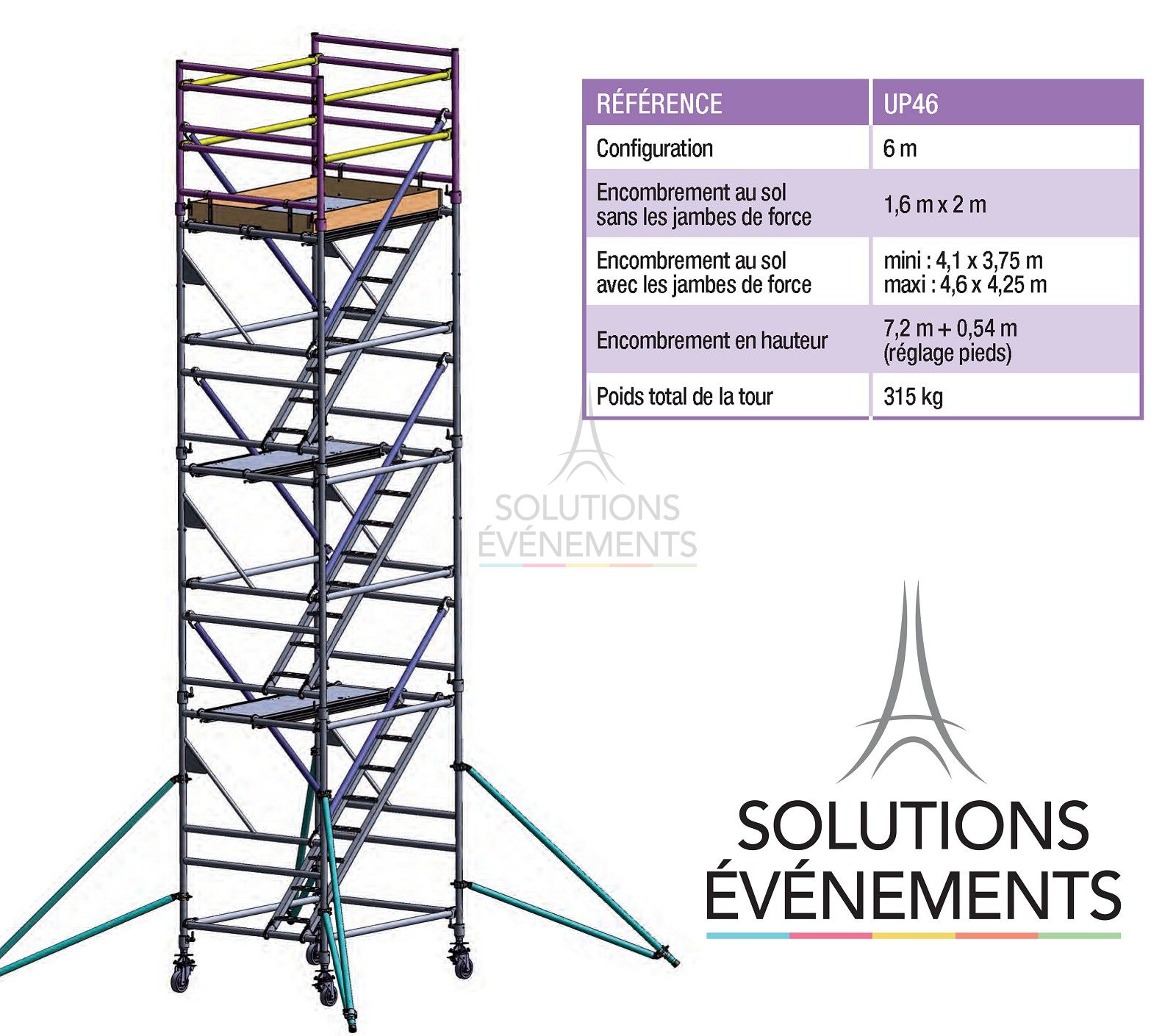 ASD Tour UP 6 - 6M scaffolding - Visual 3