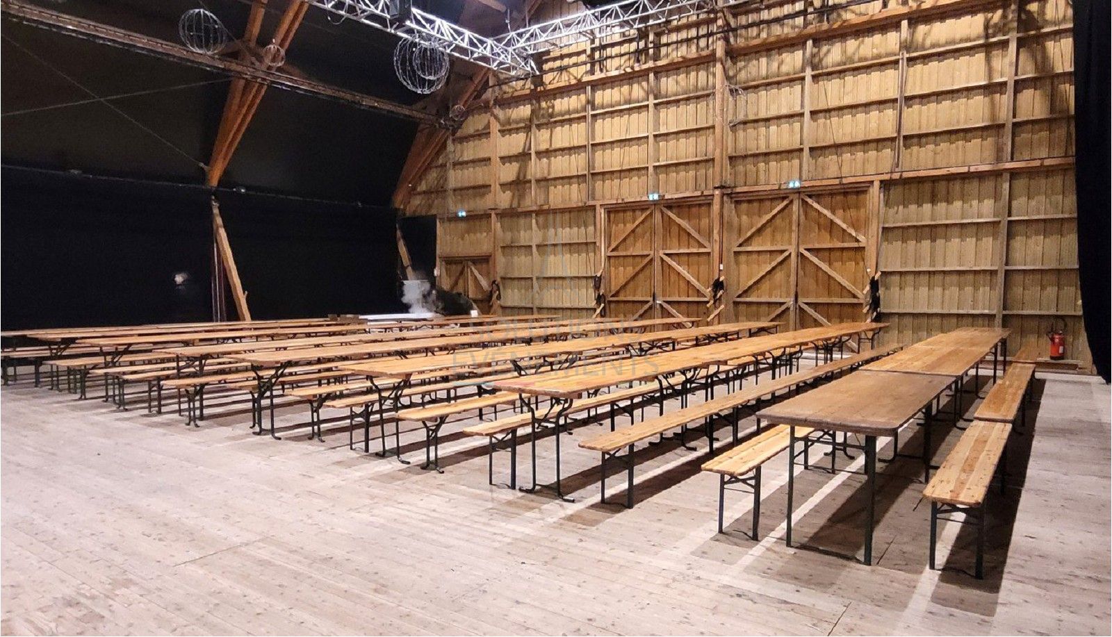 Banc kermesse en bois - Visuel 4