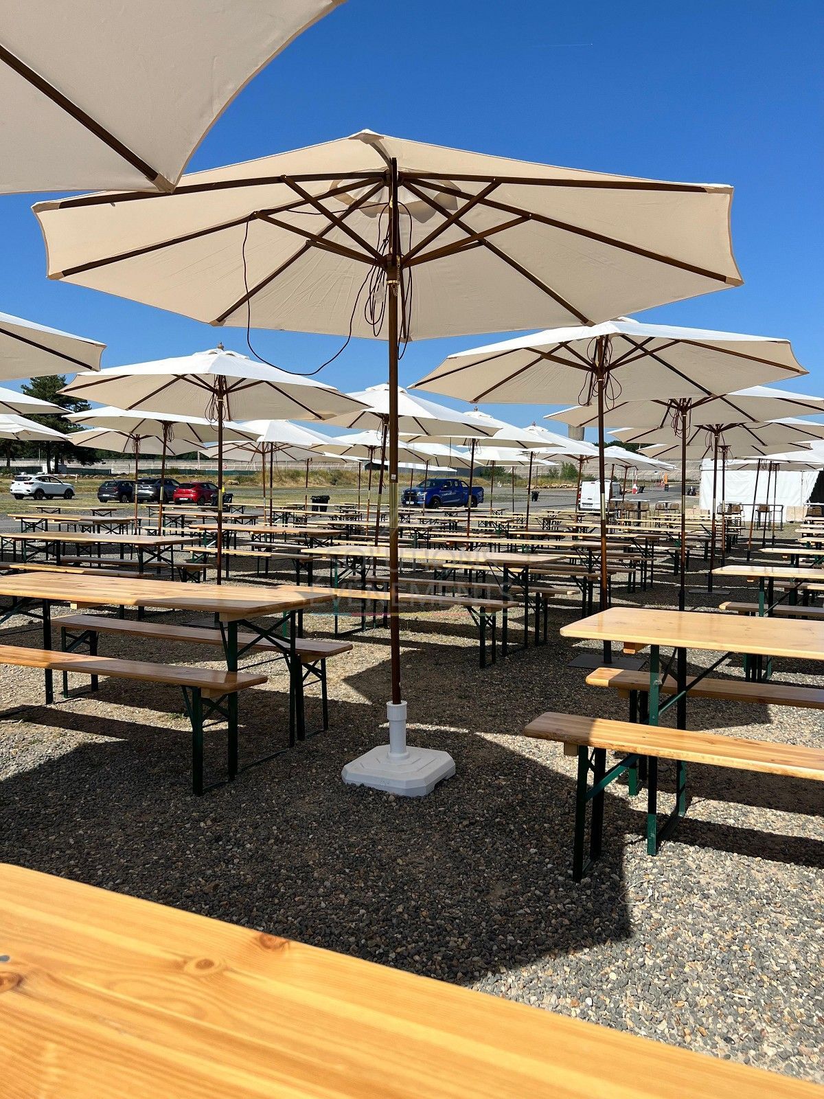 Banc kermesse en bois - Visuel 6