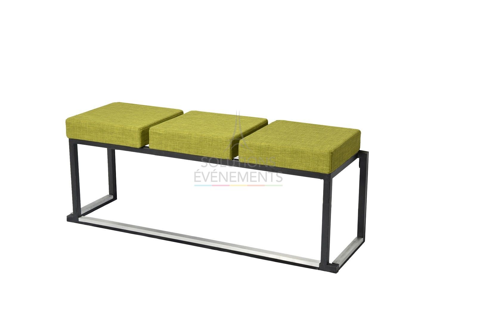 Banc Kubo Love Tissu Vert - 3 places - Visuel 1