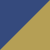 Kubo Love Blue and Gold Velvet Bench - 6 seats