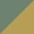 Kubo Love Green and Gold Velvet Bench - 3 seats