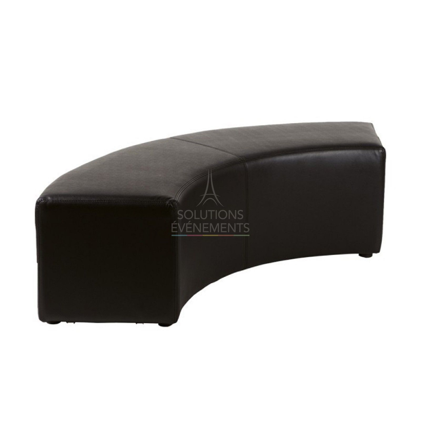 Location de banquette quart de rond en simili cuir
