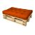 Banquette palette - Coussin orange