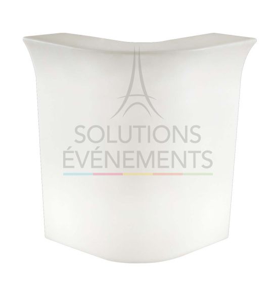 Location de bar lumineux avec angle droit arrondi