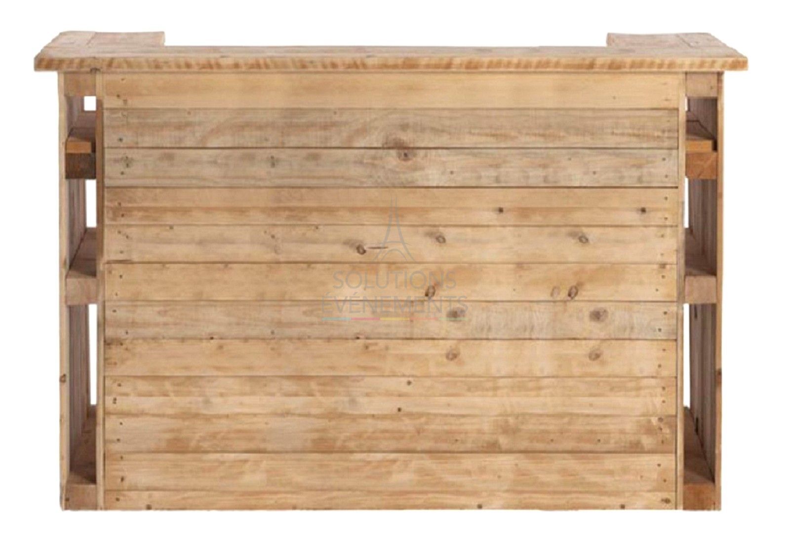 Location de bar en bois de palette recyclée