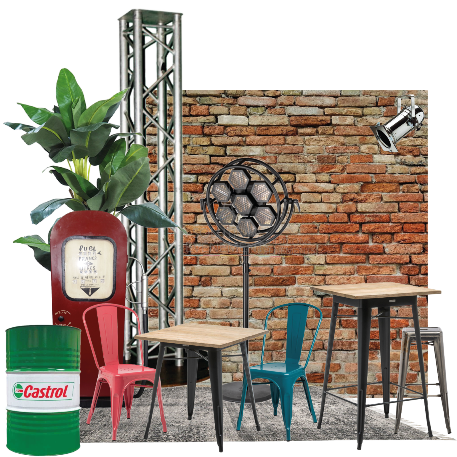 Baril déco pétrol - Castrol  - Visuel 2