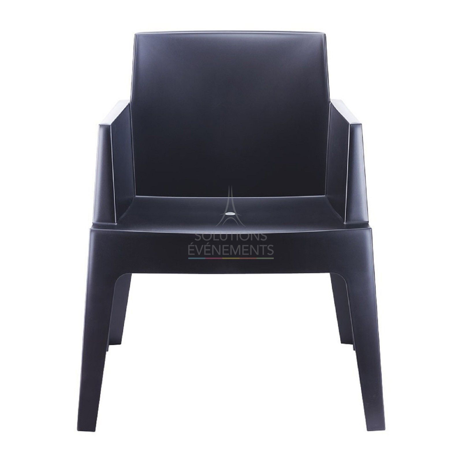 Black Lounge Chair - Visual 2