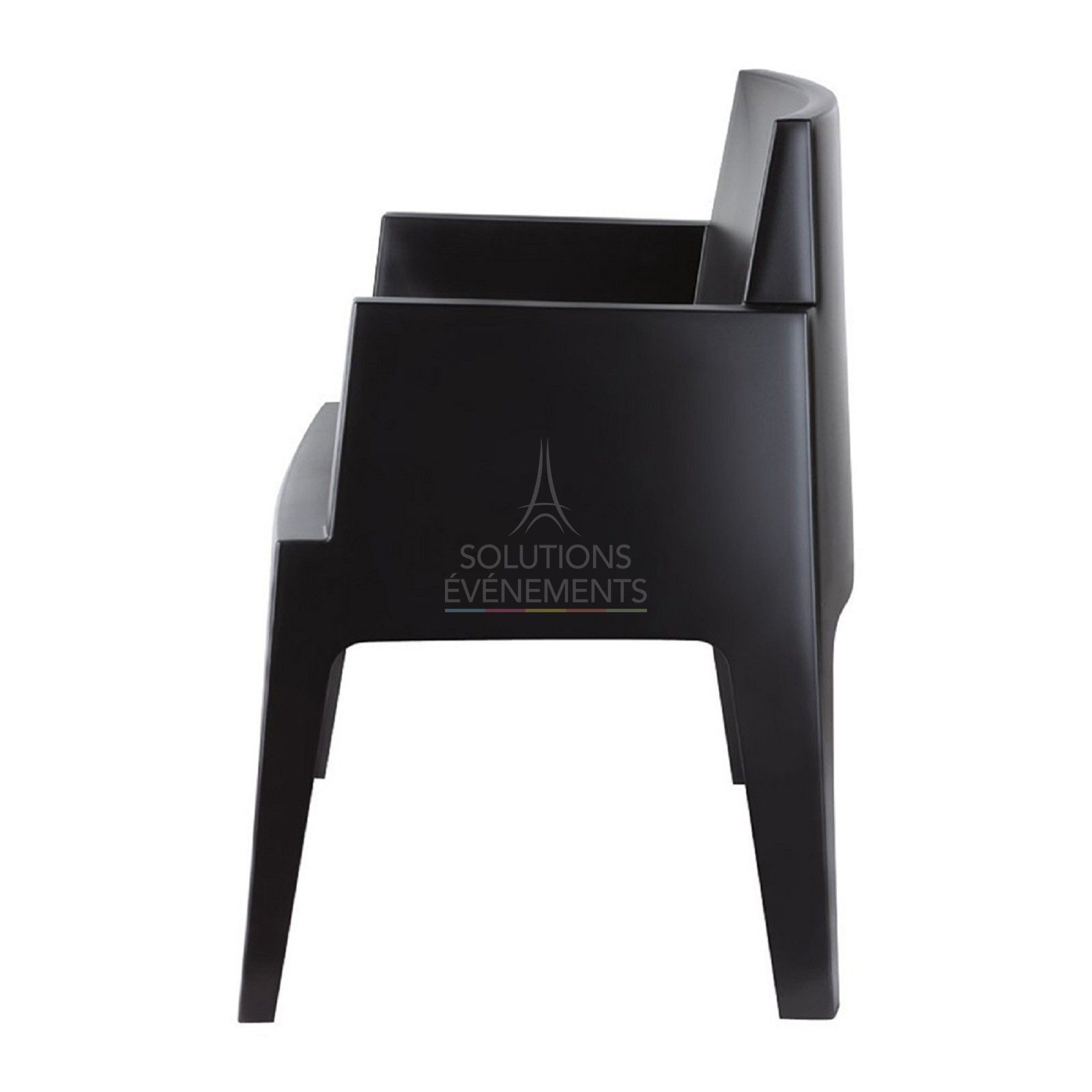 Black Lounge Chair - Visual 3