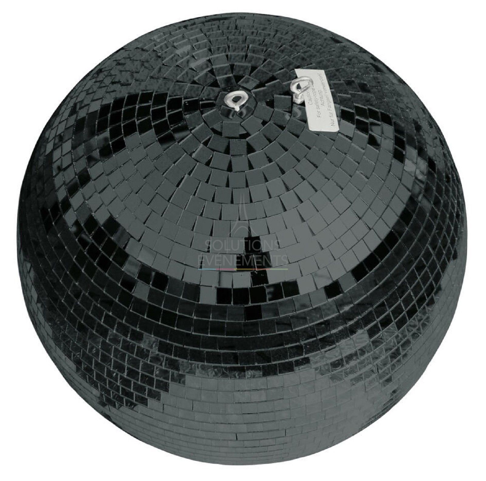 Location boule à facettes disco noire 50 cm