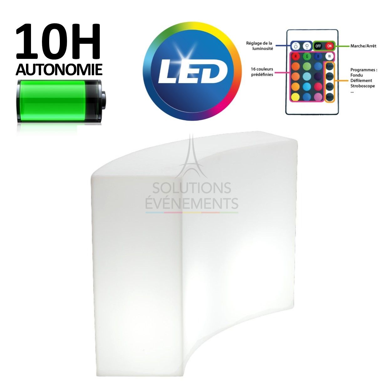 Slide Snack Bar LED light bar rental