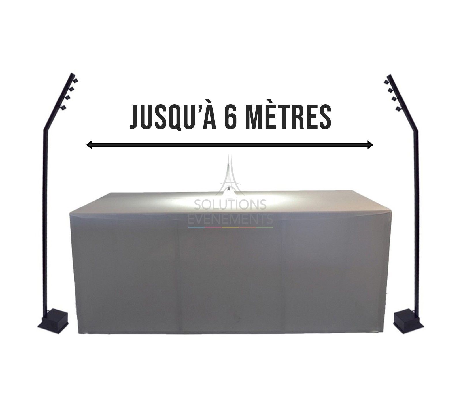 Rental of a turnkey kit for buffet lighting