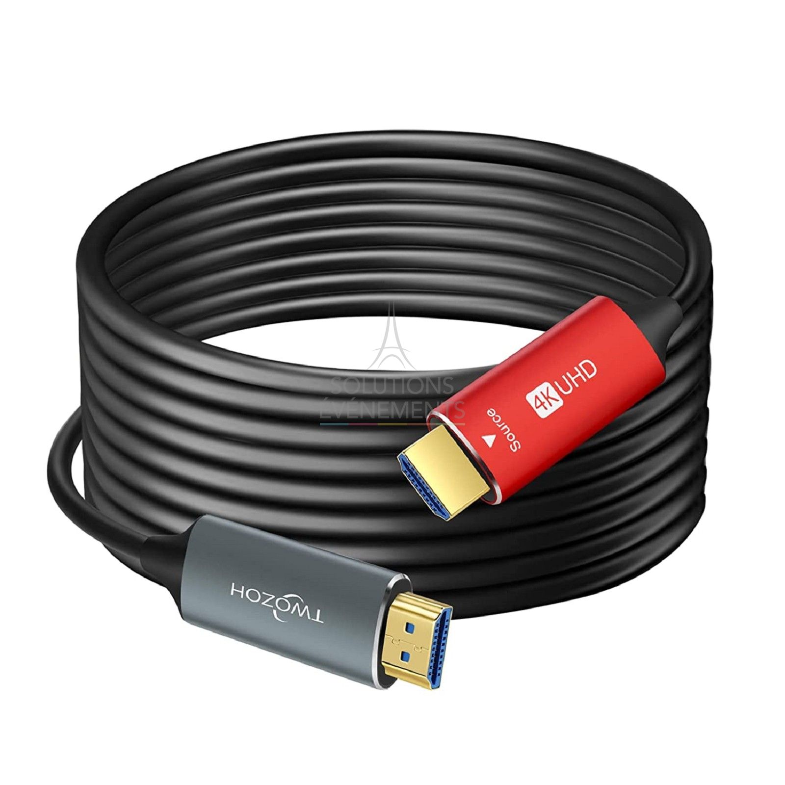 Location de cable HDMI de 30m en fibre optique compatible 4K/3D