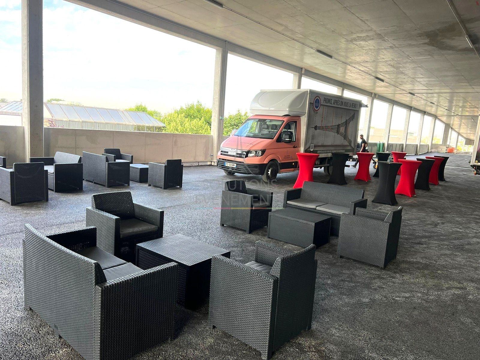 Canapé de jardin résine tressée - Visuel 3