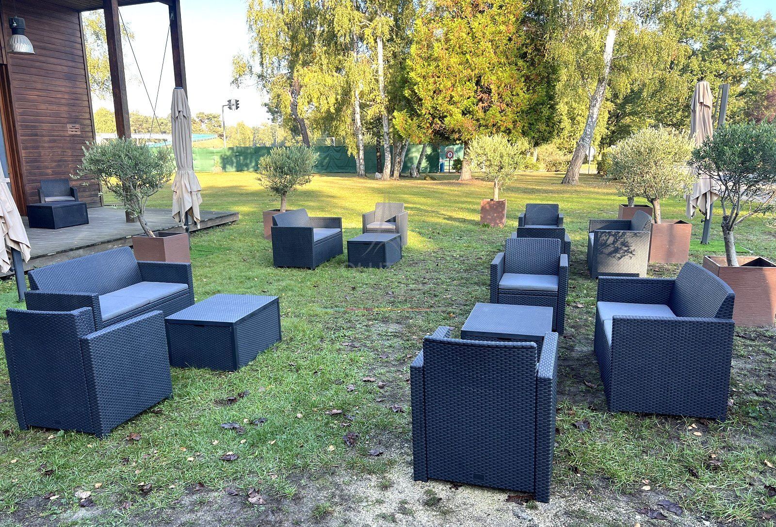 Canapé de jardin résine tressée - Visuel 5