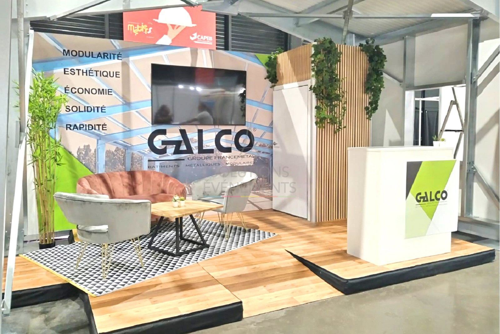 Canapé Juliette velours rose - Visuel 6