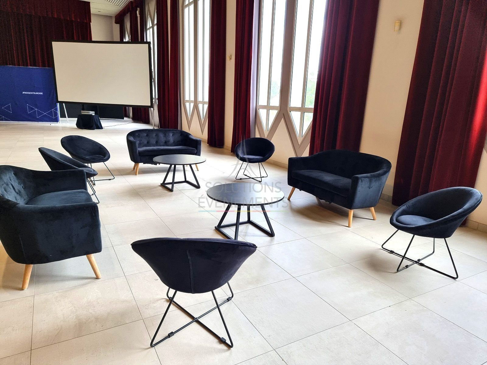 Canapé Malmo velours noir - Visuel 6