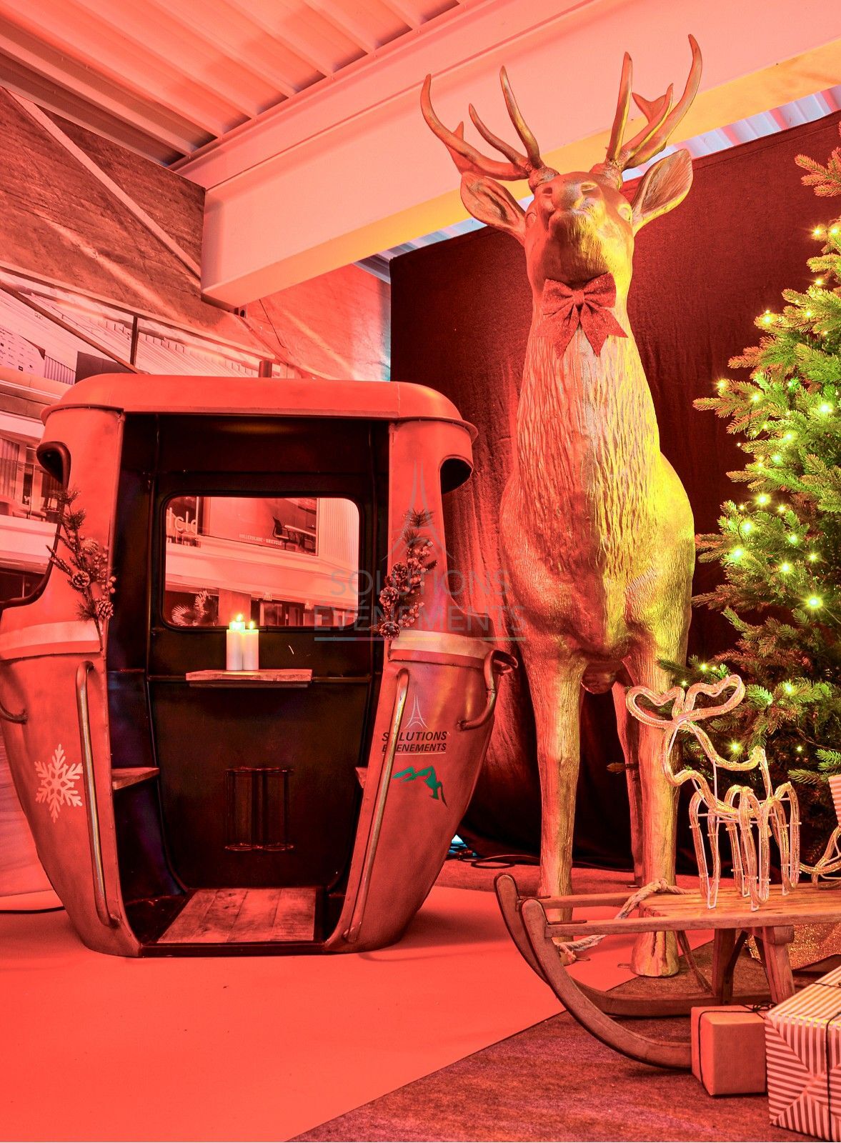 Cerf/Renne artificiel doré  - Visuel 4