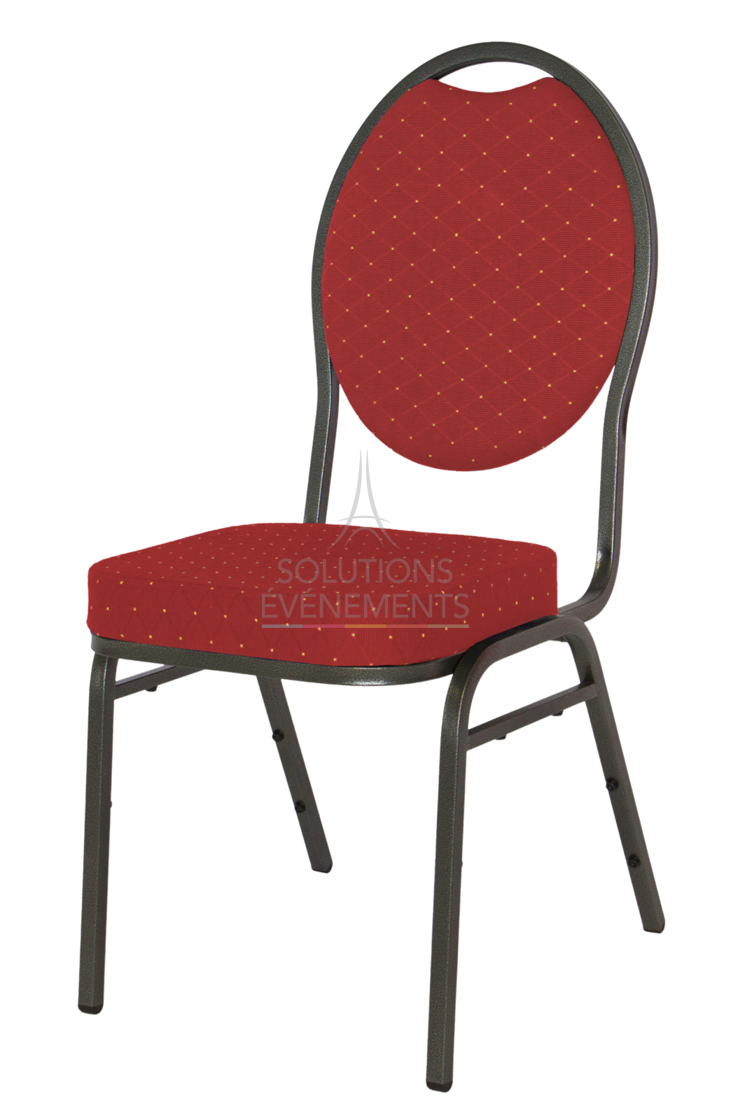 Location chaise de réception rouge empilable
